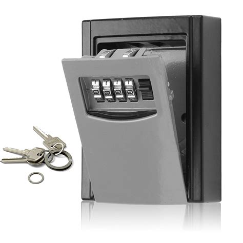 metal entry safe with metal box attached to top|Amazon.com: Metal Lock Box With Key.